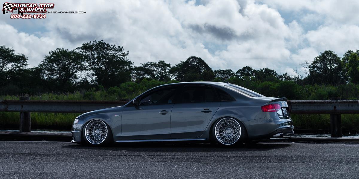 vehicle gallery/audi s4 niche citrine 19x10  Brushed Gloss DDT | Polished Lip wheels and rims